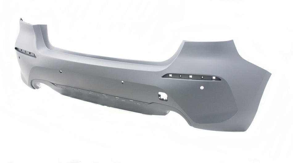 Paraurti Posteriore-Con Primer-Con Fori Pdc+supporti-Con Tracce Park Assist-Con Scarico Singolo A Destra E Sinistra Mod. Luxury Per Bmw 1 Series - F40 Sport/luxury Line (BM1281062)