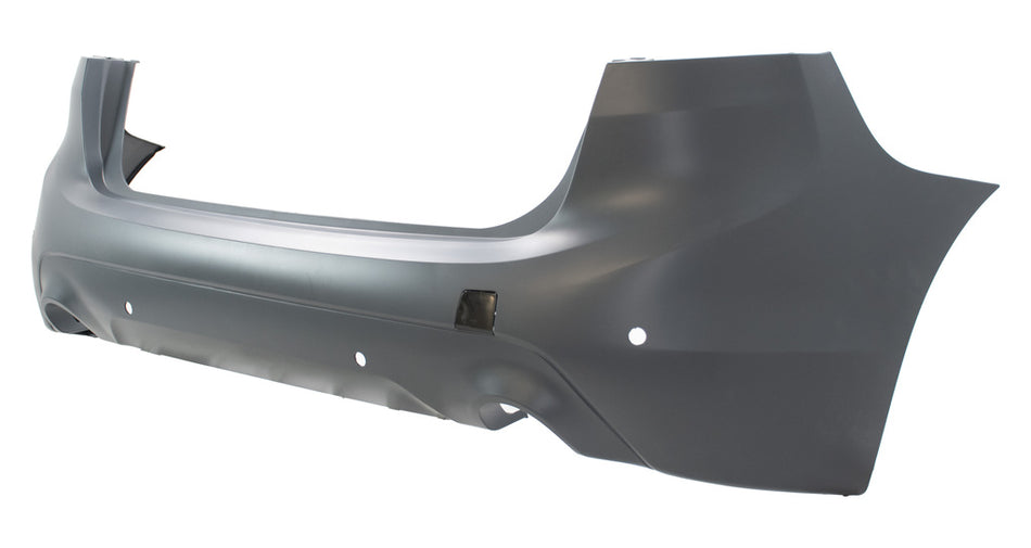 Paraurti Posteriore-Con Primer-Con Fori Pdc+supporti-Con Tappo Copri Gancio-Con Scarico Singolo A Destra E Sinistra Mod. Active Tourer Per Bmw 2 Series - F45 / F46- Active/gran Tourer Lci (BM2021051)