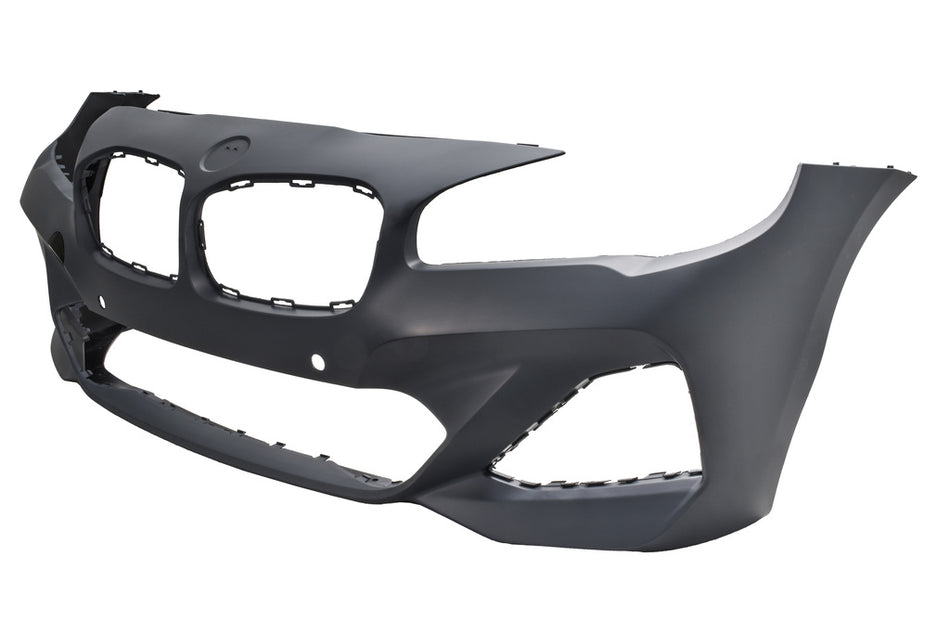 Paraurti Anteriore-Con Primer-Con Tappo Coprigancio-Con Fori Pdc+kit Supporti (4 Pezzi)-Con Tracce Park Assist Per Bmw 2 Series -F45 / F46- Active/gran Tourer Lci M-Tech (BM2031011)