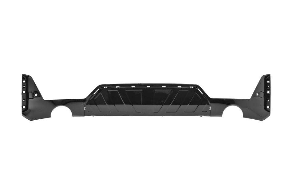 Spoiler Paraurti Posteriore-Nero-Lucido-Con Fori Pdc+supporti-Con Fori Modanatura-Con Scarico Singolo A Destra E A Sinistra Per Bmw 3 Series - G20/g21 M-Sport Lci (BM3511871)