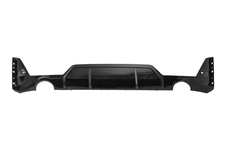Spoiler Paraurti Posteriore-Nero-Lucido-Con Fori Pdc+supporti-Con Scarico Singolo A Destra E A Sinistra Per Bmw 3 Series - G20/g21 M-Sport Lci (BM3511881)