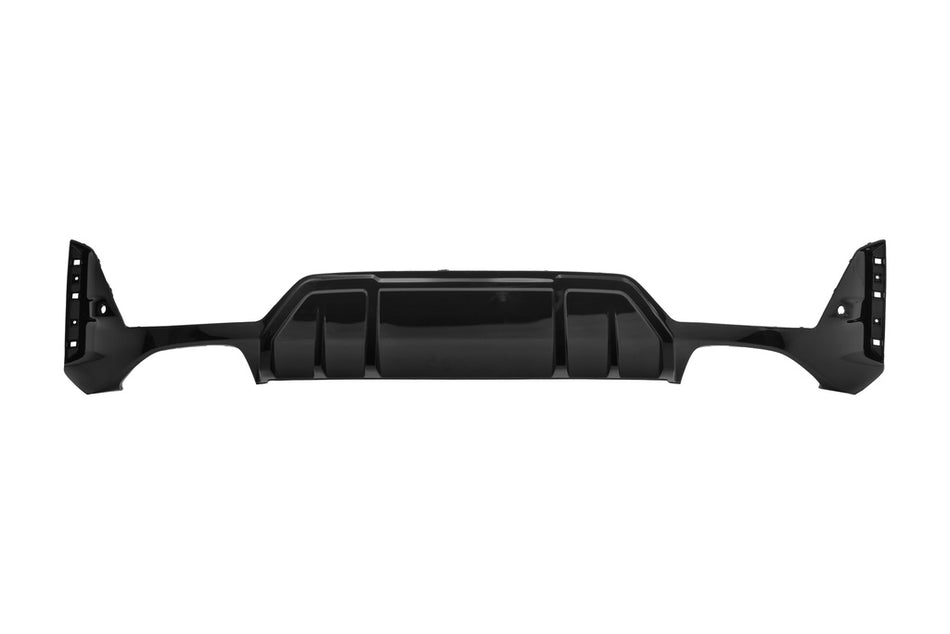 Spoiler Paraurti Posteriore-Nero-Lucido-Con Fori Pdc+supporti-Con Fori Modanatura-Con Scarico Singolo Maggiorato A Destra E A Sinistra Per Bmw 3 Series - G20/g21 M-Sport Lci (BM3511891)