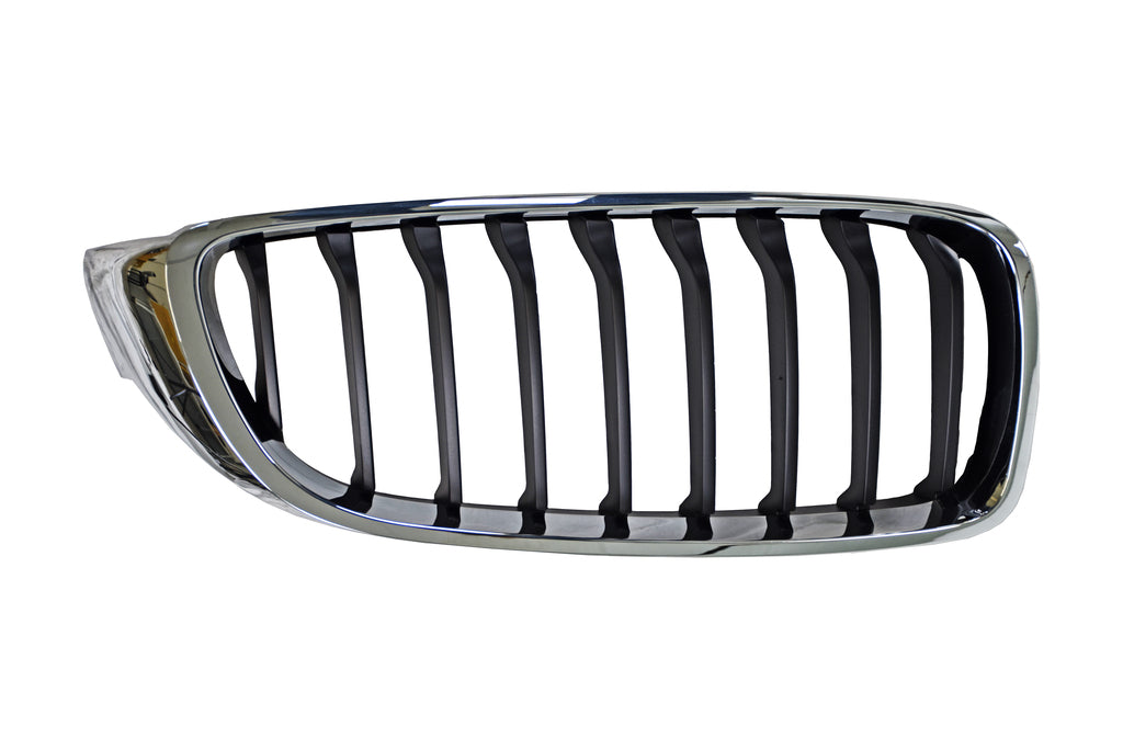 Griglia Radiatore Destra-Nera-Con Cornice Cromata Per Bmw 4 Series - F32/f33 - Coupe/cabrio - M-Tech (BM4002013)