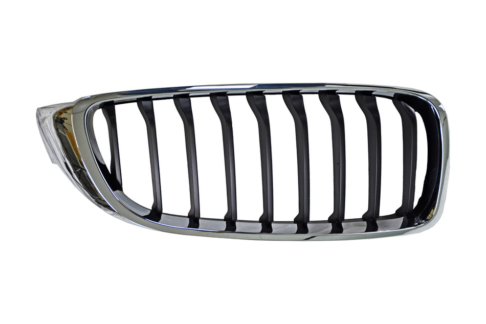 Griglia Radiatore Destra-Nera-Con Cornice Cromata Per Bmw 4 Series - F32/f33 - Coupe/cabrio - M-Tech (BM4002013)
