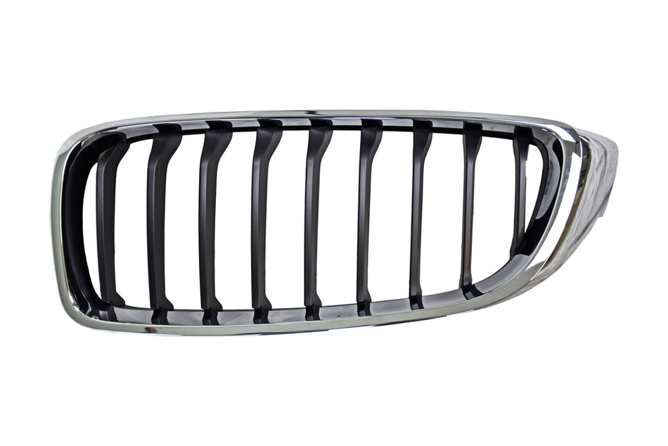 Griglia Radiatore Sinistra-Nera-Con Cornice Cromata Per Bmw 4 Series - F32/f33 - Coupe/cabrio - M-Tech (BM4002014)
