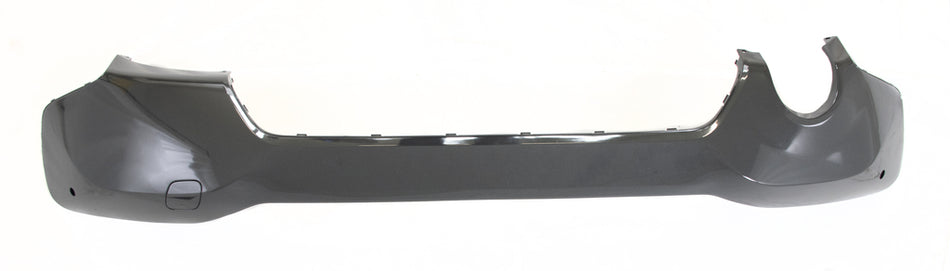 Modanatura Paraurti Posteriore-Centrale-Nera-Lucida-Con Tappo Copri Gancio Traino-Con Fori Pdc+supporti-Con Foro Scarico Singolo A Sinistra Per Bmw X1 - F48 Lci M-Tech (BM7091255)