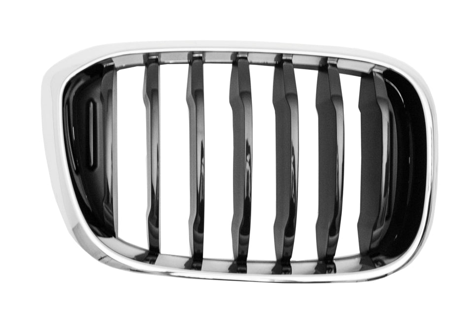 Griglia Radiatore Destra-Nera-Con Cornice Cromata Per Bmw X3 - G01 (BM8082003)