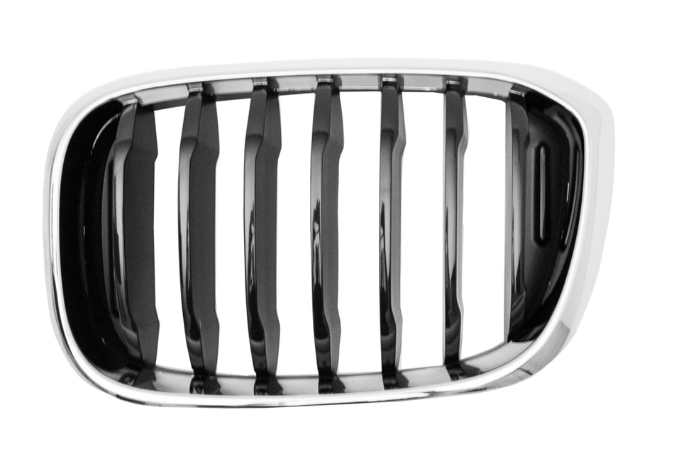 Griglia Radiatore Sinistra-Nera-Con Cornice Cromata Per Bmw X3 - G01 (BM8082004)
