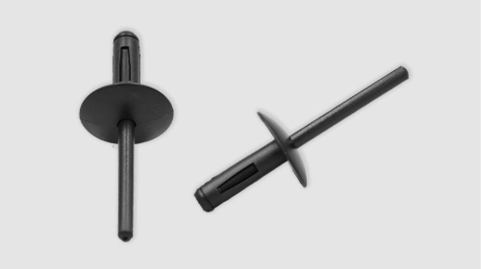 Rivetti Plastica (12 Pezzi)-Lunghezza 22 Mm-Larghezza 3 Mm-Testa 20 Mm-Foro 6 Mm Per Bmw X5 - E53 (BM820CL01)