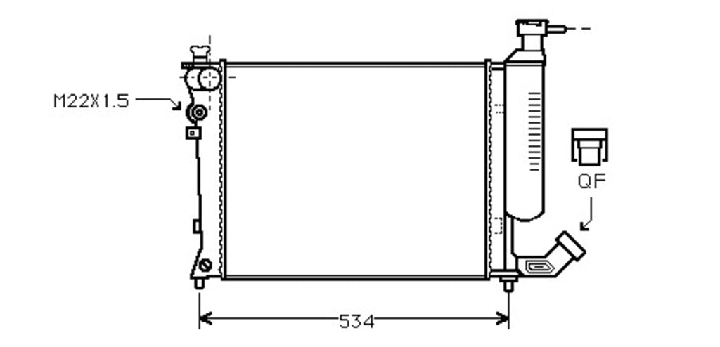 Radiatore Per Citroen Zx (CI032R002)