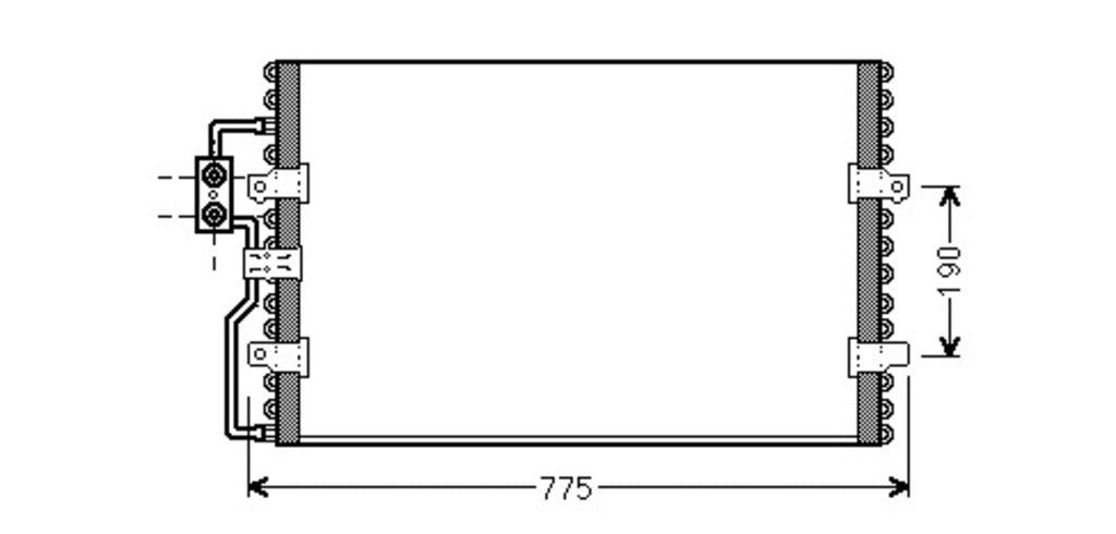 Condensatore Per Citroen Evasion (CI053C001)