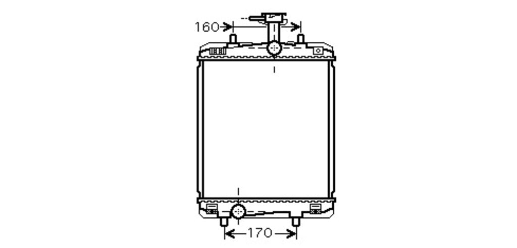 Radiatore Per Citroen C1 (CI201R003)