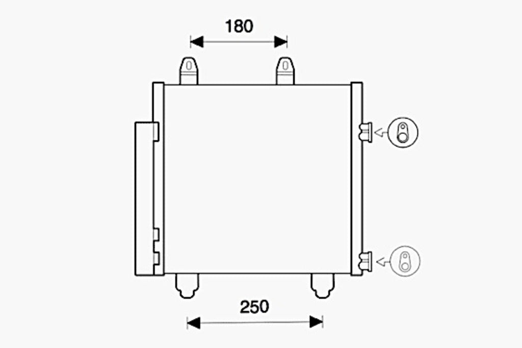 Condensatore Per Citroen C1 (CI206C001)