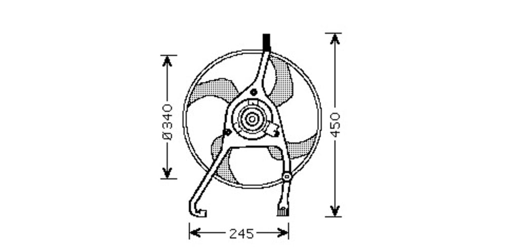 Ventola Per Citroen C2 (CI304F002)