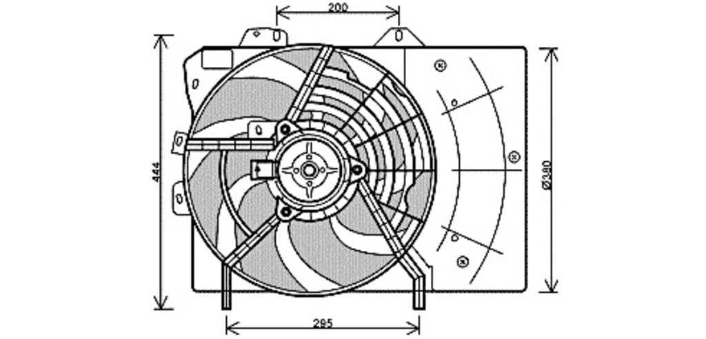 Ventola Per Citroen C2 (CI304F003)