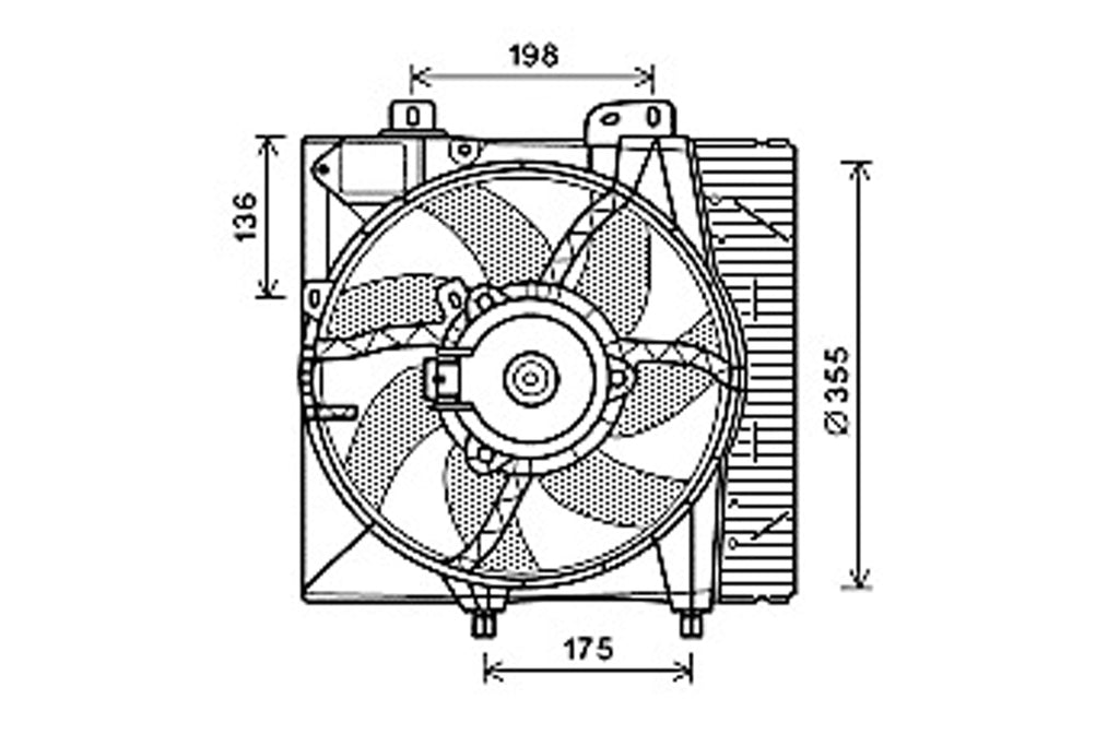 Ventola Per Citroen C2 (CI304F004)