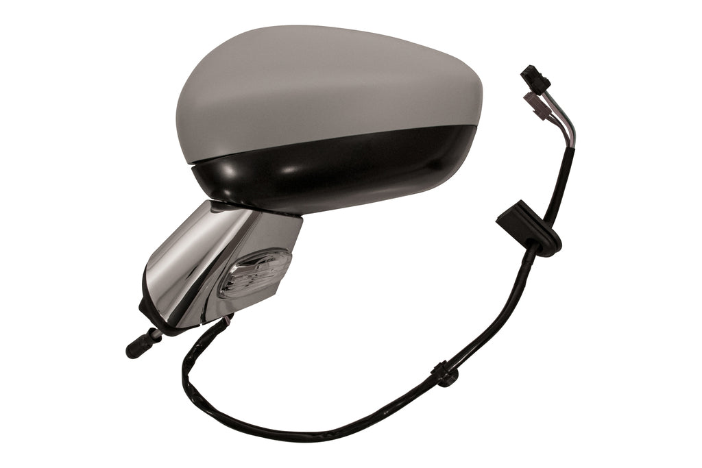Retrovisore Sinistro-Elettrico-Con Primer-Termico-Chiudibile-Con Fanale-Con Base Cromata-Convesso-9 Pins Per Citroen C3 (CI3247334)