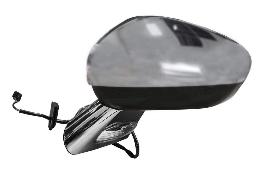 Retrovisore Sinistro-Elettrico-Cromato-Con Fanale-Con Base Cromata-Convesso-5 Pins Per Citroen C3 (CI3247344)