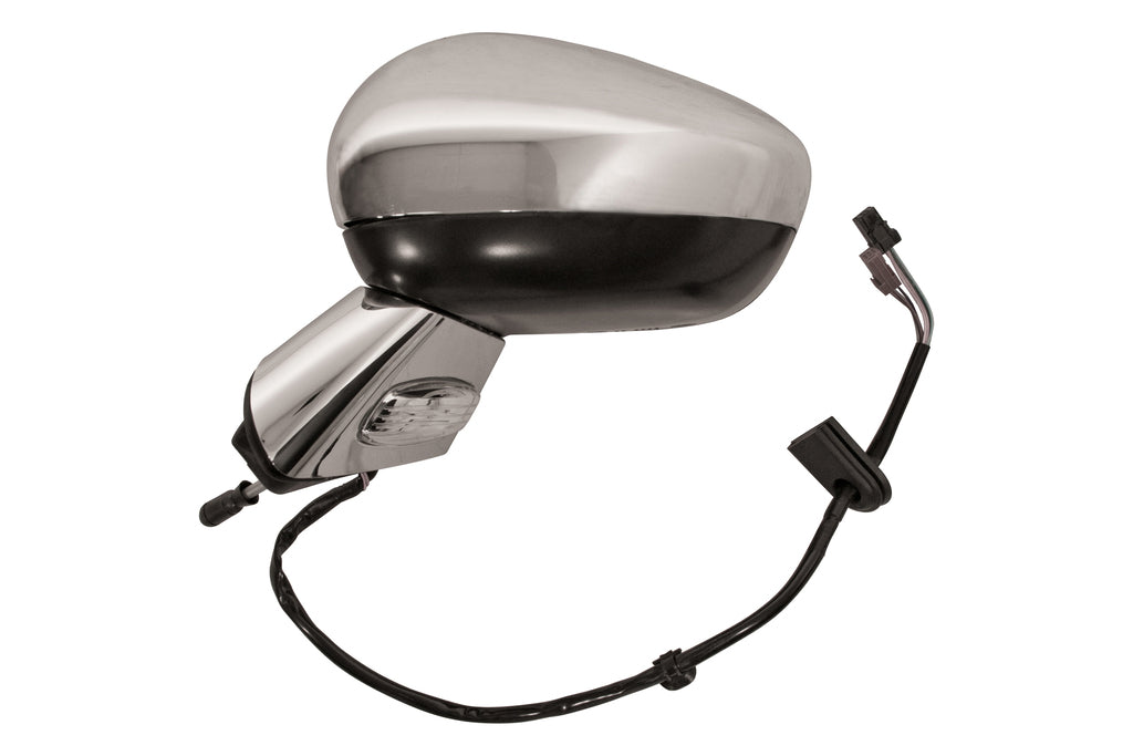 Retrovisore Sinistro-Elettrico-Cromato-Termico-Chiudibile-Con Fanale-Con Base Cromata-Convesso-9 Pins Per Citroen C3 (CI3247354)