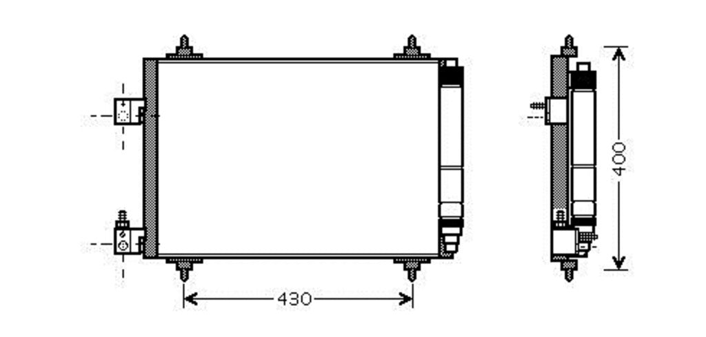 Condensatore Per Citroen C5 (CI522C002)