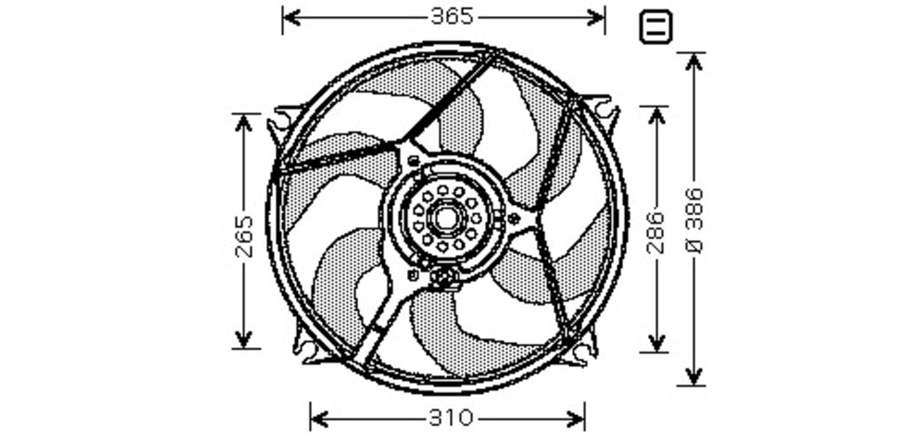 Ventola Per Citroen Xsara Picasso (CI715F002)
