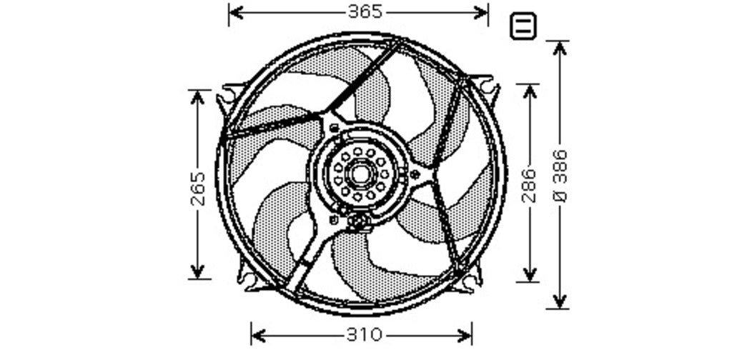 Ventola Per Citroen Xsara Picasso (CI715F004)