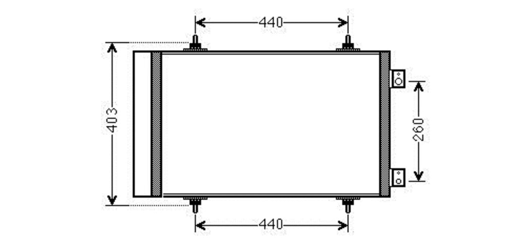 Condensatore Per Citroen Jumpy / Dispatch (CI942C002)
