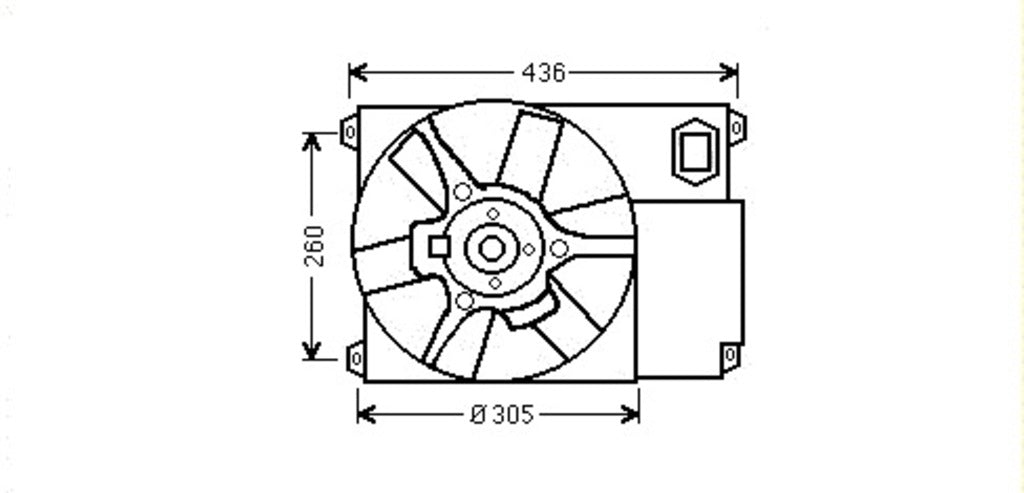 Ventola Per Citroen Jumper (CI950F001)