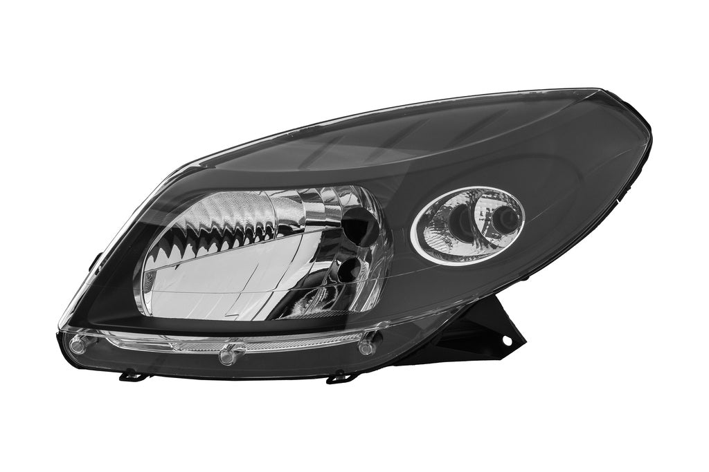 Proiettore Sinistro H4-Elettrico-Senza Motore-Nero Per Dacia Sandero Stepway (DA2224916)