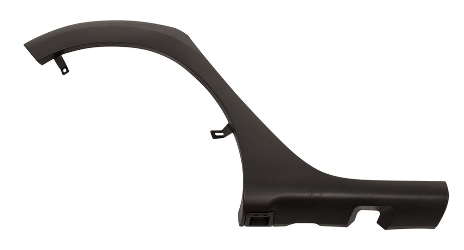 Parafanghino Posteriore Destro-Parte Anteriore-Nero Goffrato-Con Clips Per Dacia Sandero Stepway (DA2261583)