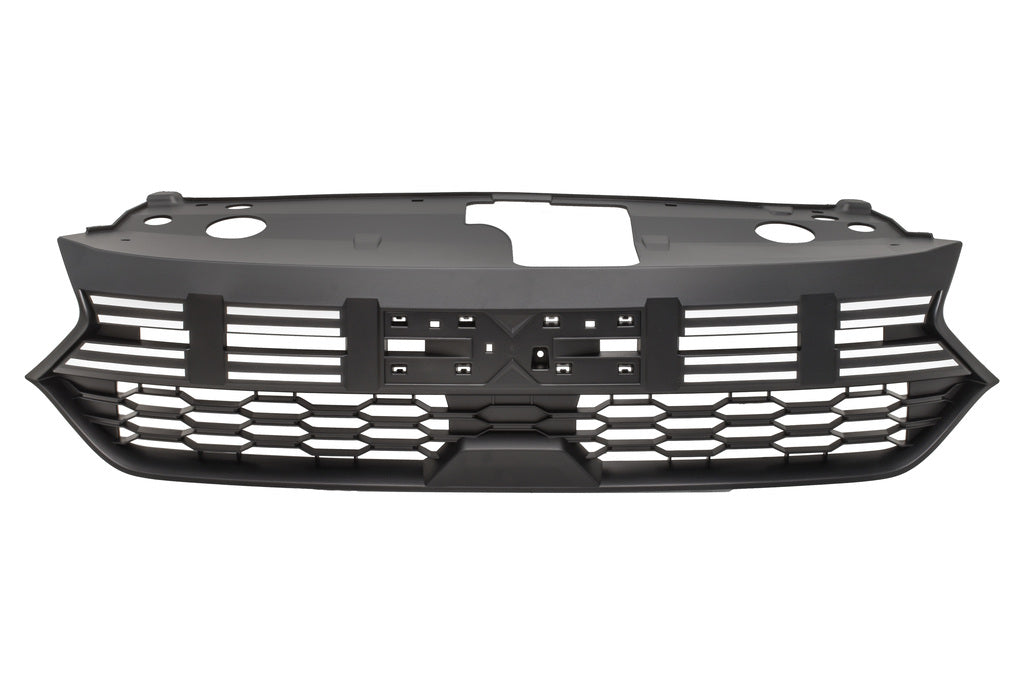 Griglia Radiatore-Nera-Goffrata-Con Inserti Bianchi Per Dacia Sandero (DA2312021)