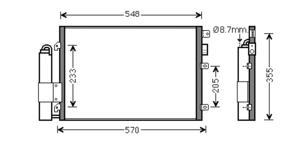 Condensatore Per Dacia Logan (DA320C002)