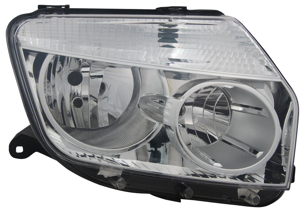 Proiettore Destro H1+h7-Elettrico-Senza Motore-Cromato Per Dacia Duster (DA8204903)