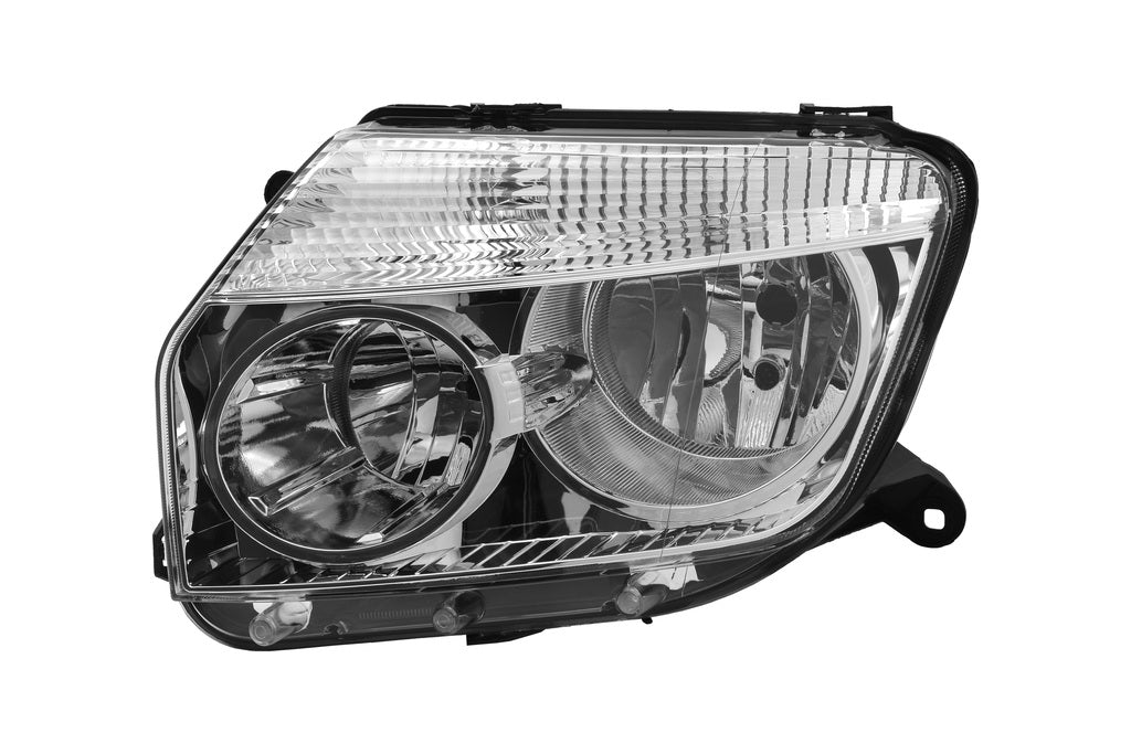 Proiettore Sinistro H1+h7-Elettrico-Senza Motore-Cromato Per Dacia Duster (DA8204906)