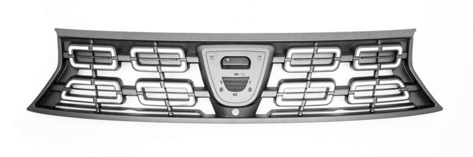 Griglia Radiatore-Nera-Con Modanature Cromate-Con Foro Telecamera Per Dacia Duster (DA8242001)