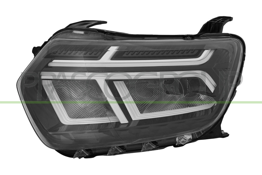 Faro Proiettore Sinistro H1 Elettrico con Motore con Luce Diurna con Bordo Bianco LED Versione Valeo Per Dacia Duster dal 2021 al 2024 (DA8264914)