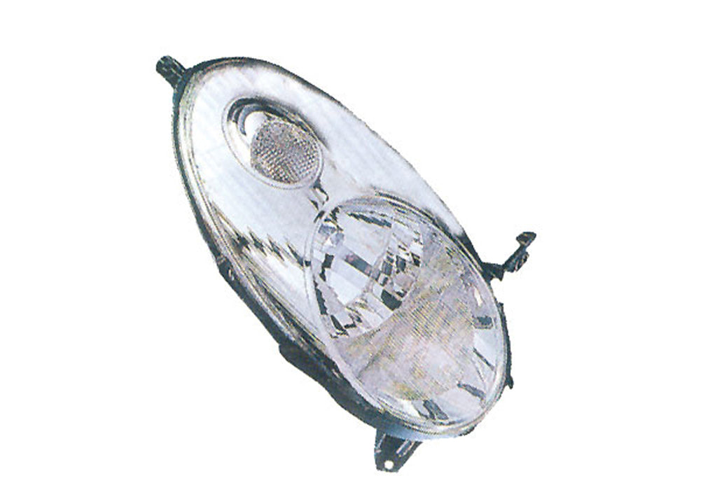 Proiettore Destro H4-Elettrico-Senza Motore-Cromato Per Nissan Micra K12 (DS0114803)