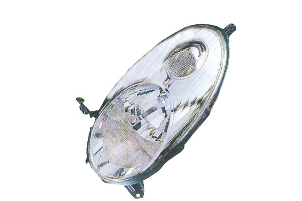 Proiettore Sinistro H4-Elettrico-Senza Motore-Cromato Per Nissan Micra K12 (DS0114804)