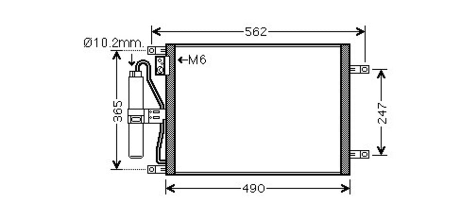 Condensatore Per Nissan Micra K12 (DS011C002)