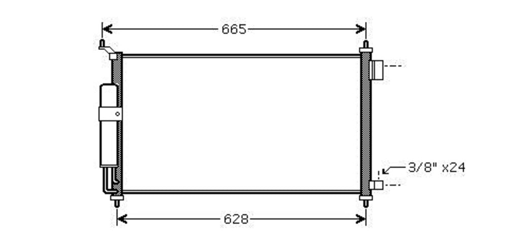 Condensatore Per Nissan Micra K12 (DS011C004)