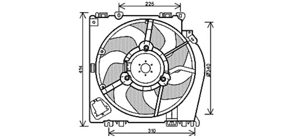 Ventola Per Nissan Micra K12 (DS011F001)