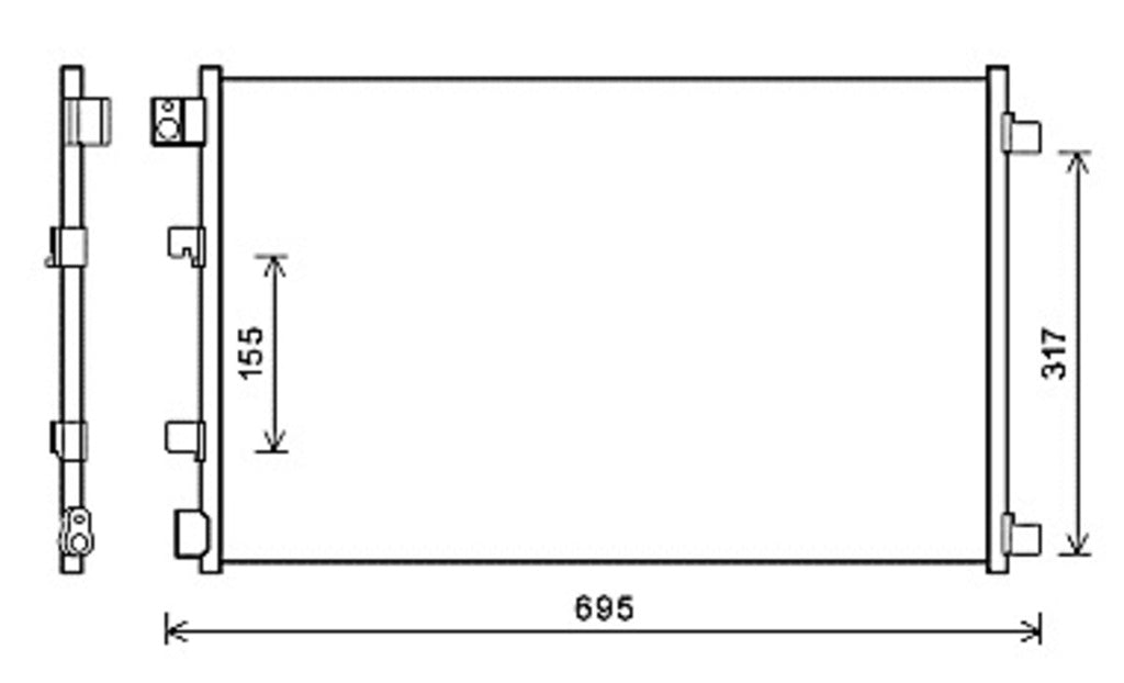 Condensatore Per Nissan Qashqai (j10) (DS710C001)