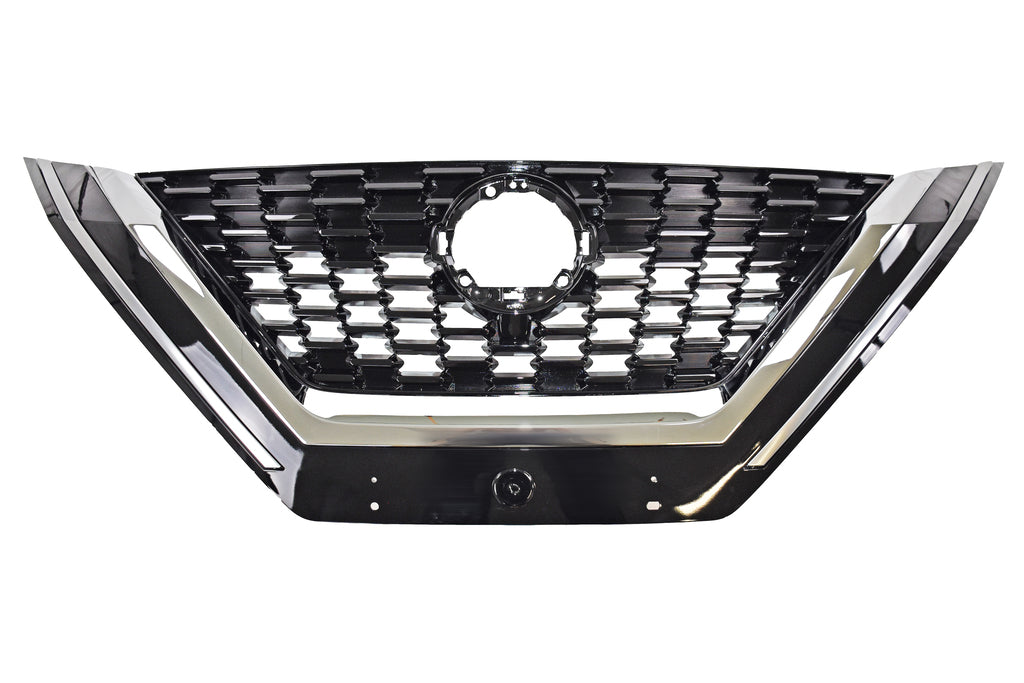 Griglia Radiatore-Nera-Lucida-Con Modanatura Cromata Per Nissan Qashqai (j12) (DS7142001)