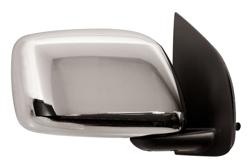Retrovisore Destro-Manuale-Nero-Convesso-Con Calotta Cromata Per Nissan Navara - Pathfinder (d40) (DS8147005)