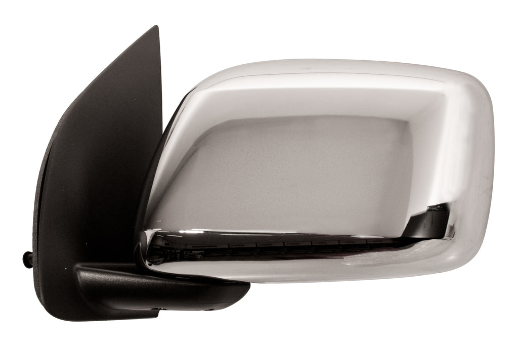 Retrovisore Sinistro-Manuale-Nero-Convesso-Con Calotta Cromata Per Nissan Navara - Pathfinder (d40) (DS8147006)