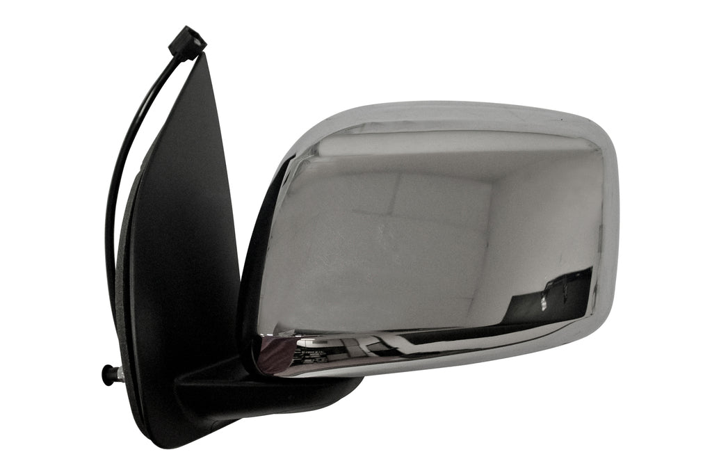 Retrovisore Sinistro-Elettrico-Nero-Convesso-Con Calotta Cromata Per Nissan Navara - Pathfinder (d40) (DS8147206)
