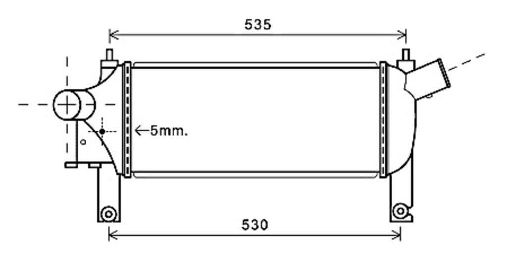 Intercooler Per Nissan Navara - Pathfinder (d40) (DS814N001)