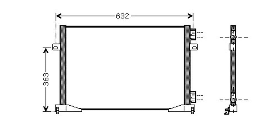 Condensatore Per Nissan Primastar (DS950C003)