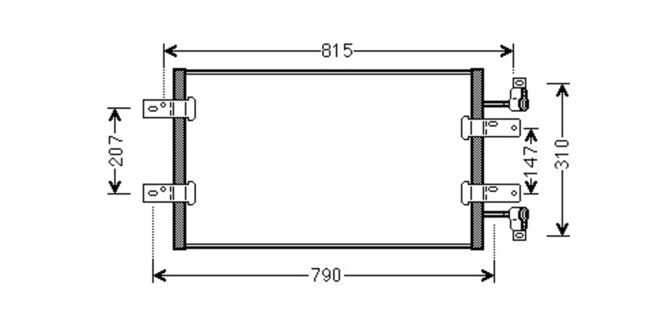 Condensatore Per Nissan Primastar (DS952C002)