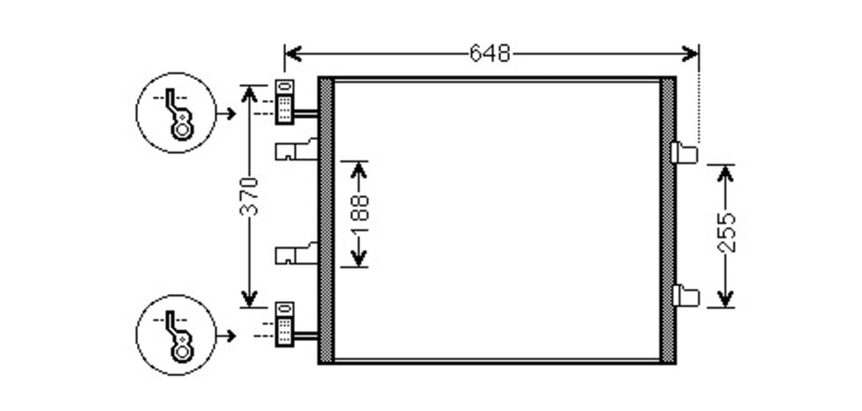 Condensatore Per Nissan Primastar (DS952C003)